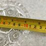 Vintage Clear Glass Ashtray / wine coster Snowflake Design Pattern, Immaculate Condition. Image 2
