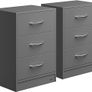 Set of 2 bedside lockers bedside drawers  bedside table Image 2