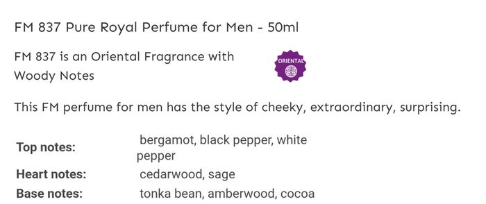 Only 1 Each!! Brand New FM Perfume & Aftershave