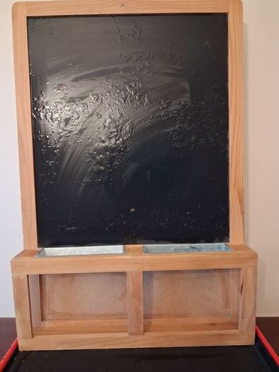 Dartboard and Chalkboard