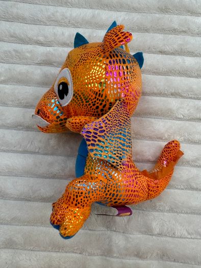Drago The Baby Dragon Orange Shiny Paws Plush approx. 20cm. Used Please see pictures