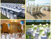 50 Pcs Wedding Chair Covers Stretch Spandex Covers for Restaurant Hotel Banquet Chair Covers Universal Dining Party