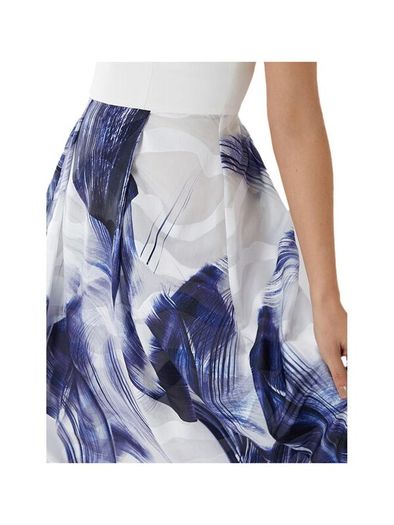 NWT Coast Lira Fit and Flare Jacquard Midi Dress