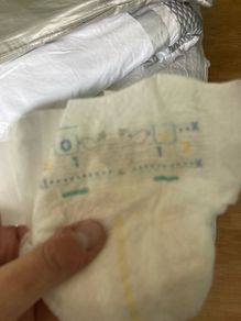 Size 0 nappies small bag around 30 nappies
