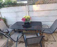 Garden chairs and table