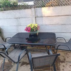 Garden chairs and table