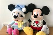 Mickey and Minnie Mouse plushes