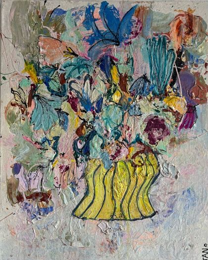 Original Painting Irish Abstract Floral Original Floral Painting Original Art contemporary Irish art