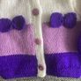 Handknit cardigan and hat 0 to 3 mths Image 2