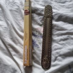 Metal Incense Holder With Incense Sticks