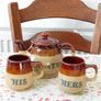 Stoneware Teapot and Mugs Image 7