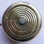 Vintage Wien Vienna Pill Box Pewter Top Trinket Box Travelers Souvenir Image 5