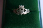 Vintage Sterling Silver 925 Irish Claddagh Rings size L1/2 - 1,5g