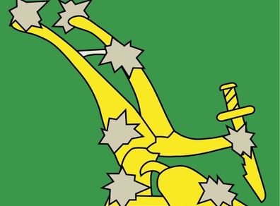 Starry Plough Flag Green