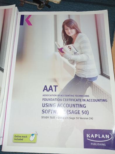 Accounting AAT bookkeeping books x 3