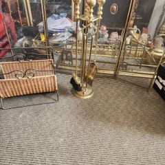 Four vintge  fireside items