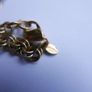 Vintage Gold Plated Monet Double Link Cable Charm Bracelet Length 7,5" Image 5