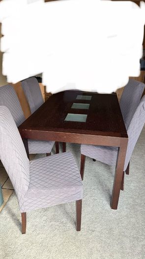 Dining table and chairs