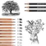 Drawing Pencils Set Sketching Pencils Sketch Kit Art Supplies with Graphite Charcoal Pencil Extender Blending Stumps in Roll up Case for Artists Kids Adults Beginners 29 Pack Image 5