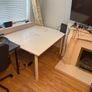 large desk ikea double mittzon Image 2