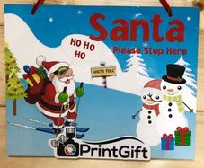 Santa Please Stop Here Sign