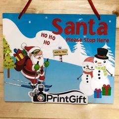 Santa Please Stop Here Sign