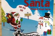Santa Please Stop Here Sign