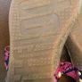 FitFlop iQushion Hot Pink Snakeskin Leather Toe-Post Sandals Studded - Size UK4 Image 6