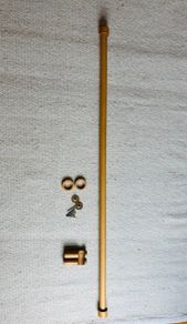 Trinity Wood Modern Oak Curtain Pole