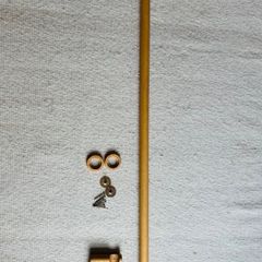 Trinity Wood Modern Oak Curtain Pole