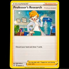 Professor's Research 060/072 Cosmos Holo Rare Promo SWSH Juniper Sword and Shield Pokemon Card