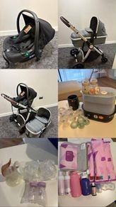 Stroller, Car seat, Frida mom, tommee