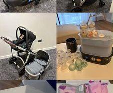 Stroller, Car seat, Frida mom, tommee
