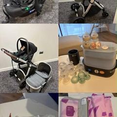 Stroller, Car seat, Frida mom, tommee