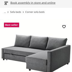 Friheten corner sofa dark grey (still in boxes)