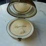 Rare Vintage 1950s Pygmalion Globe Powder Compact, Gilt World Map, Original Sifter and Puffer. Unused Condition. Image 6