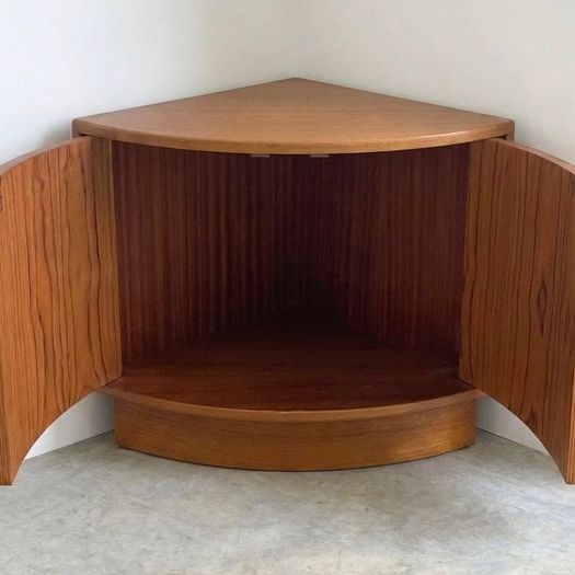 Vintage G Plan Fresco Mid Century Teak Corner Cabinet