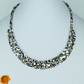 Mosaic Amber beaded necklace for women amber beads