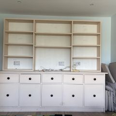 Built in tv storage unit