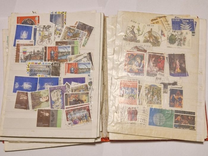 Stamp Album with Stamps