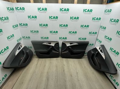 2014 Audi A6 Salon Black Leather Door Cards