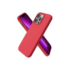 Liquid Silicone Shockproof Case For iPhone 13 Pro Luxury Soft Phone Cover Red New - FHT5IP13PLK
