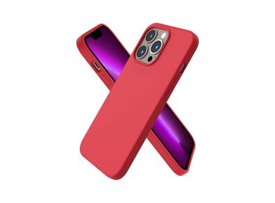 Liquid Silicone Shockproof Case For iPhone 13 Pro Luxury Soft Phone Cover Red New - FHT5IP13PLK