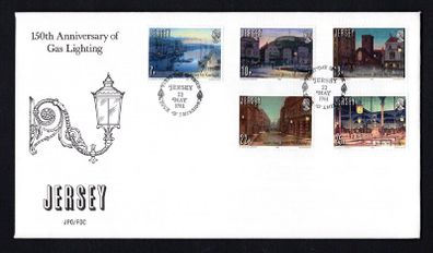 1981 Jersey The 150th Anniversary of Jersey by Gaslight Commemorative Stamps First Day cover (FDC)