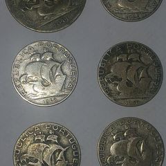 silver 65% Portugal coins