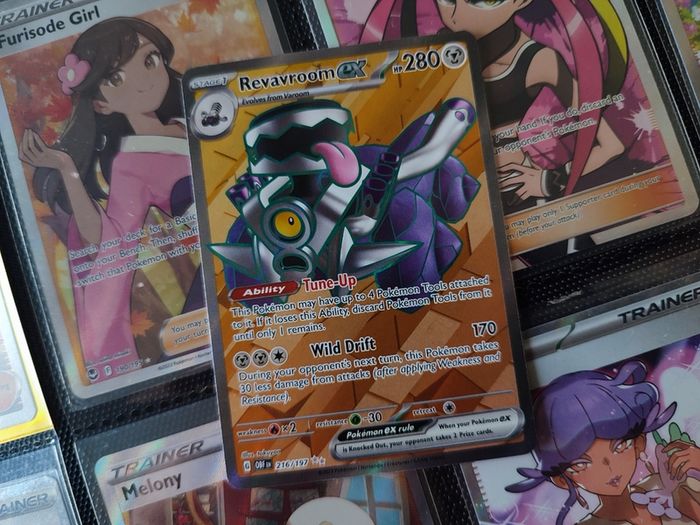 Revavroom EX ! Ultra Rare ! from Obsidian Flames Set ! 2023 ! Pokemon Card !