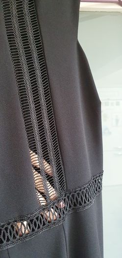 NEW LOOK black cropped leg jumpsuit Sz 10