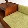 Vintage Retro Mid Century Teak Hall Bench/Record Cabinet/Stotage Image 9
