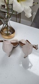 PRIMARK Ivory bling high heels Sz 7UK