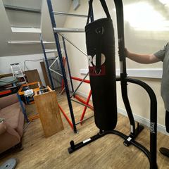punching bag and hanger